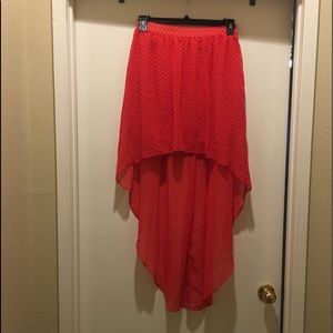 ♦️Like New Condition♦️Red with Polka Dots Skirt